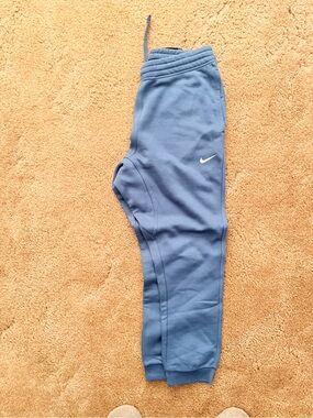 Nike Slate Blue Men's Jogger Sweatpants with White Swoosh